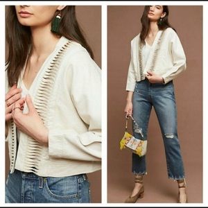 Anthropologie Hei Hei Cropped Ladder Jacket XS/S